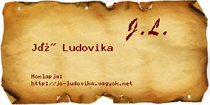 Jó Ludovika névjegykártya